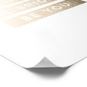 ブライトハッピーブハッピーバイフォイルアートプリント ポスター (角)