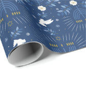 ブライトハヌカラッピング紙 ラッピングペーパー (ロールコーナー)