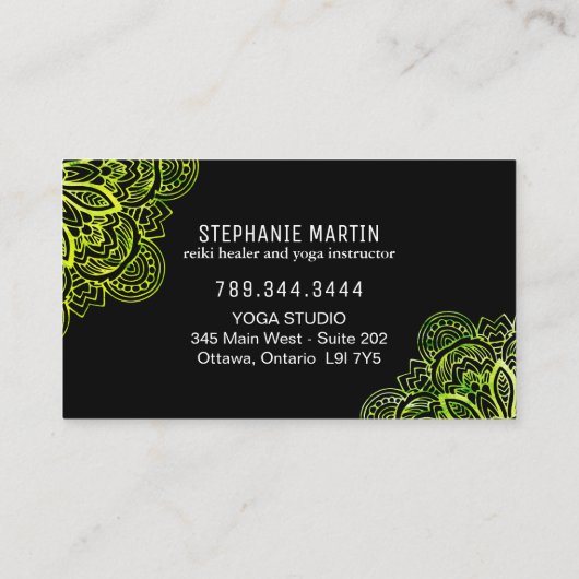 ブライトハムザ霊気名刺 名刺 (裏面)