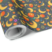 ブライトハロウィーンキッズパーティーラッピング紙 ラッピングペーパー (ロールコーナー)