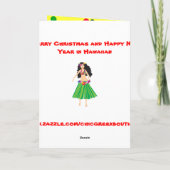 ブライトハワイアンクリスマス シーズンカード (裏面)