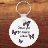 ブライトバタフライゲスト鍵 キーホルダー (正面)