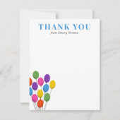 ブライトバルーン誕生日ありがとう サンキューカード (正面)