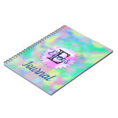 ブライトパステルジャーナルブックドリームカラフルクラウド ノートブック (左側)