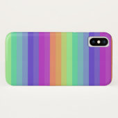 ブライトパステルストライプレインボーiPhone / iPadケース Case-Mate iPhoneケース (裏面(横))