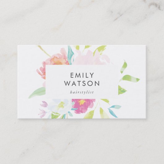 ブライトパステルフローラ 名刺 (正面)