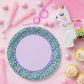 ブライトパステルプリント紙プレート ペーパープレート (パーティー)