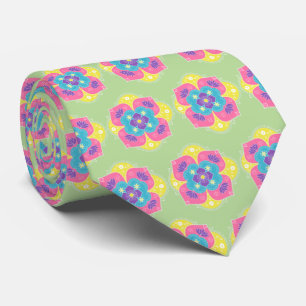 ブライトパステルロータスランゴリ ネクタイ
