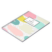 ブライトパステル抽象芸術パタカスタムーンNOTEBOOK I ノートブック (左側)
