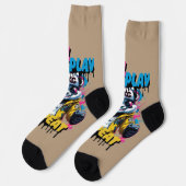 ブライトパンダ通りアートルック ソックス (左)