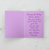 ブライトパーティーパイナップルハッピーバースデーカード カード (内部)