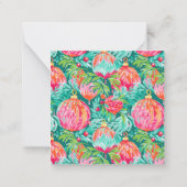 ブライトパームビーチクリスマスオーナメントエンクロージャ ノートカード (裏面)