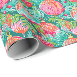 ブライトパームビーチクリスマスオーナメント ラッピングペーパー