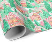 ブライトパームビーチクリスマスジンジャーブレッドハウス ラッピングペーパー (ロールコーナー)