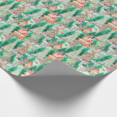 ブライトパームビーチクリスマスジンジャーブレッドハウス ラッピングペーパー (角)