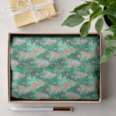 ブライトパームビーチクリスマスツリーウォーターカラー 薄葉紙 (ギフト)