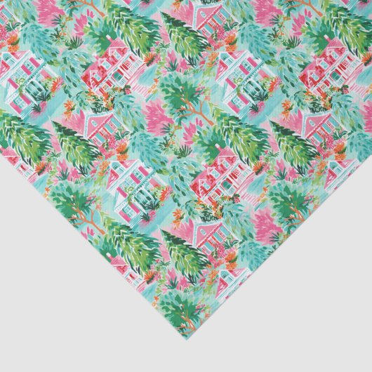 ブライトパームビーチクリスマスハウスウォーターカラー 薄葉紙 (詳細)