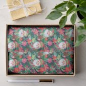 ブライトパームビーチクリスマスフローラサンタ 薄葉紙 (ギフト)