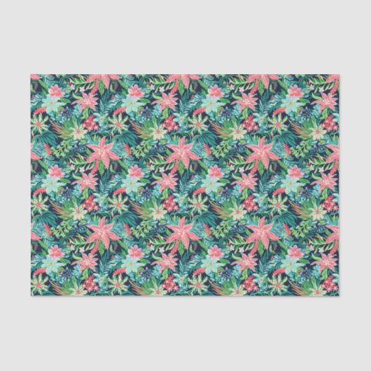 ブライトパームビーチクリスマスフローラポインセチア 薄葉紙 (正面)