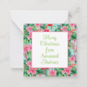 ブライトパームビーチクリスマスプレゼントエンクロージャ ノートカード (正面)