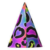 ブライトヒョウプリントジャングルバースデーパーティー パーティーハット (裏面)