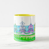 ブライトビーチコテージイエローマグ ツートーンマグカップ (中央)