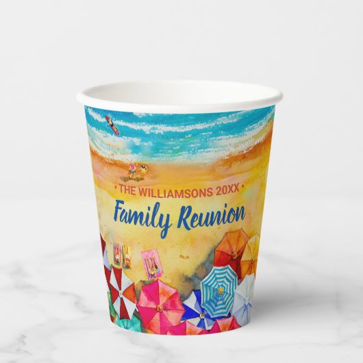 ブライトビーチ傘 紙コップ (正面)