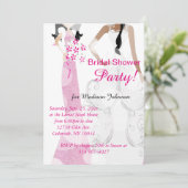 ブライトピかわいらしンクブライダルシャワー 招待状 (スタンド正面)