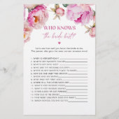 ブライトピンクの牡丹は誰が花嫁のゲームを知っている (正面)