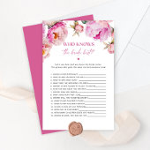 ブライトピンクの牡丹は誰が花嫁のゲームを知っている