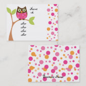 ブライトピンクオウルベビー 名刺 (正面/裏面)