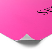 ブライトピンクキンセアニラ15誕生日へようこそ ポスター (角)