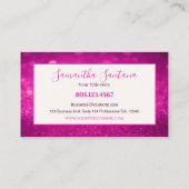 ブライトピンクグリッター 名刺 (裏面)