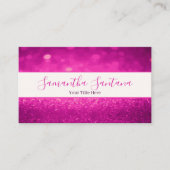 ブライトピンクグリッター 名刺 (正面)