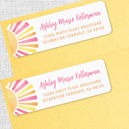 ブライトピンクサン差出人住所 ラベル