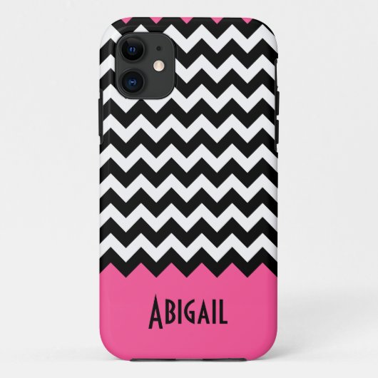 ブライトピンクシェブロンiPhone 5ケース Case-Mate iPhoneケース (裏面)