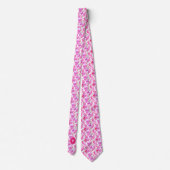 ブライトピンクスイートピーズフローラ ネクタイ (裏面)