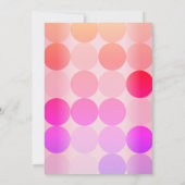 ブライトピンクスモダン誕生日招待状 招待状 (裏面)