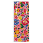 ブライトピンクチノワジェリーフローラ ワインギフトバッグ (裏面)