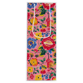 ブライトピンクチノワジェリーフローラ ワインギフトバッグ