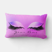 ブライトピンクネームプリンセス美しいラッシュメイクアップ ランバークッション (裏面)