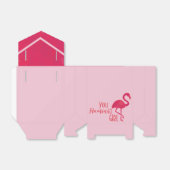 ブライトピンクフラミンゴ誕生日 フェイバーボックス (折り畳みなし)