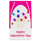 ブライトピンクフローズンハッピーバレンタイン抱き枕 スモールペーパーバッグ (裏面)