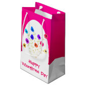 ブライトピンクフローズンハッピーバレンタイン抱き枕 スモールペーパーバッグ (裏面アングル)