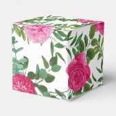 ブライトピンクフローラ結婚式の引き出物ボックス フェイバーボックス (裏面サイド)