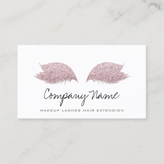 ブライトピンクメイクアップアーティストラッズエクステンションバラ 予約カード (正面)