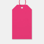 ブライトピンクワイルドフラワーブライダルシャワーありがとう ギフトタグ (裏面)