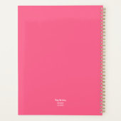 ブライトピンクヴィンテージバラガーデン2024日プランナー プランナー手帳 (裏面)