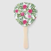 ブライトピンク結婚フローラ ハンドファン (裏面)