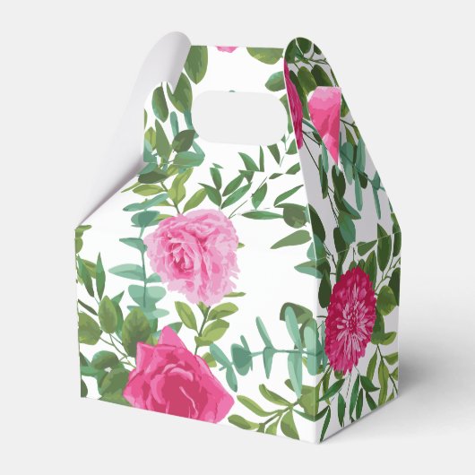 ブライトピンク結婚フローラ フェイバーボックス (正面サイド)